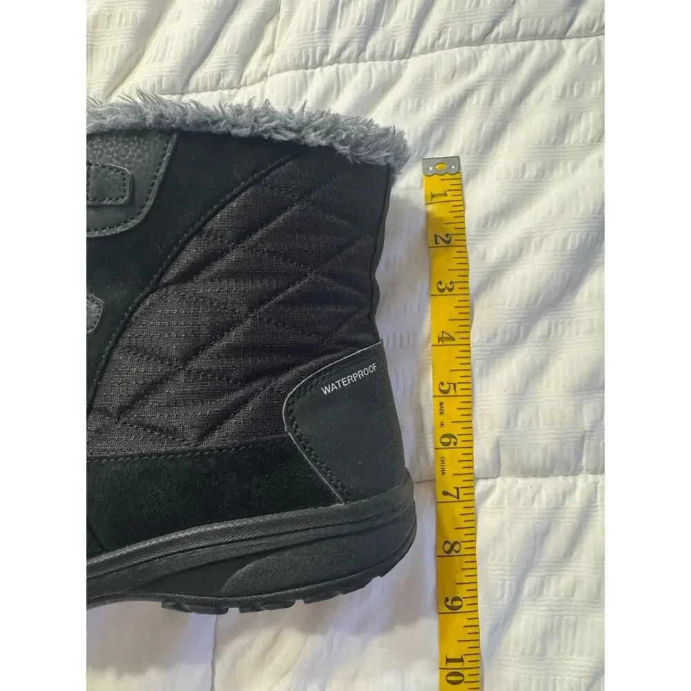 Columbia Women's Ice Maiden Shorty Winter Boots Black Waterproof Techlite Snow
